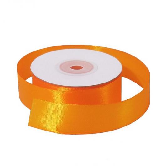 Лента атласная 2,5 см песочная, 23 м