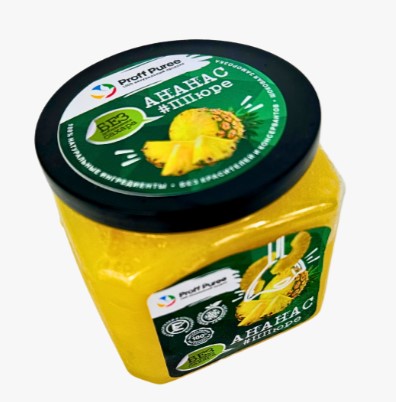 Пюре Proff Puree без сахара ананас 0,5 кг замороженное