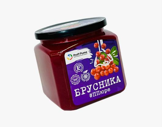 Пюре Proff Puree брусника 0,5 кг замороженное