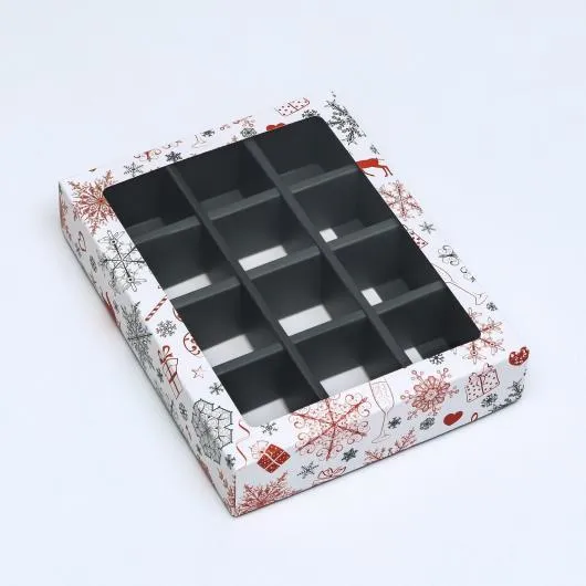 Коробка для конфет, 12 шт, 